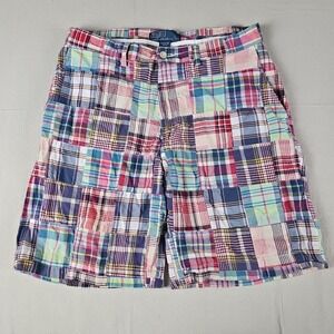 Polo Ralph Lauren Prospect Men's Size 34 Madras Plaid Patchwork Shorts Casual